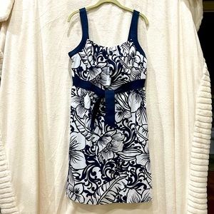 Navy & white sundress